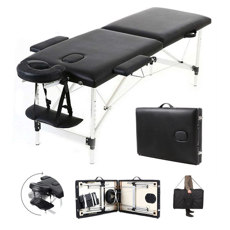 2-Section Folding Aluminum Portable Massage Bed